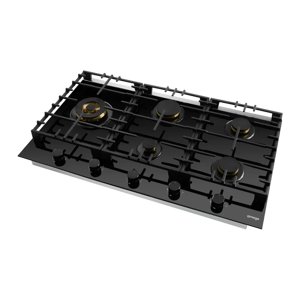 Omega 90cm Gas on Ceramic Glass Cooktop - Image 3