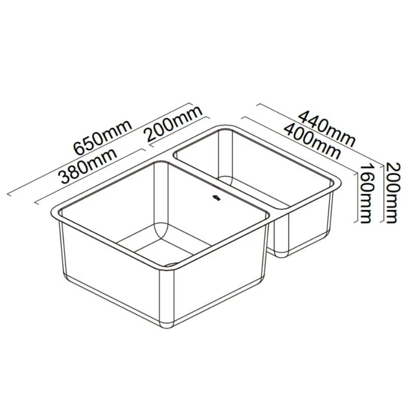 Abey Lago One & One Third Bowl Sink - Image 3
