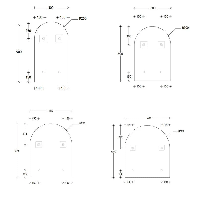 ADP Arch Mirror 500MM / 600MM / 750MM / 900MM - Image 7