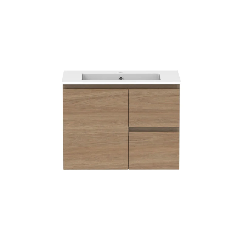 ADP Glacier Door & Drawer Twin Wall Hung Vanity & Moulded Top - Lite - Image 4