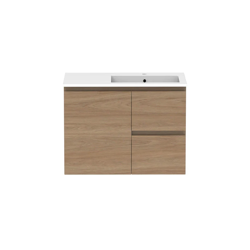 ADP Glacier Door & Drawer Twin Wall Hung Vanity & Moulded Top - Lite - Image 6
