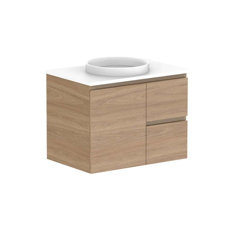 ADP Glacier Door & Drawer Twin Wall Hung Vanity - Lite - Image 10