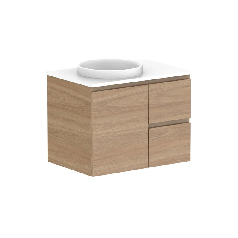 ADP Glacier Door & Drawer Twin Wall Hung Vanity - Lite - Image 11