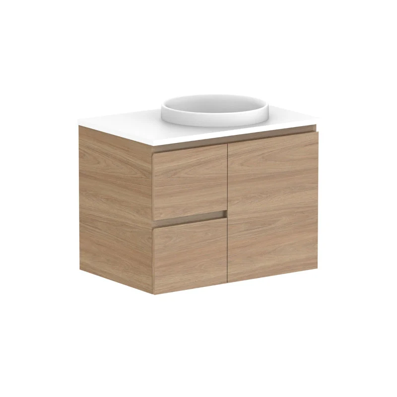 ADP Glacier Door & Drawer Twin Wall Hung Vanity - Lite - Image 12