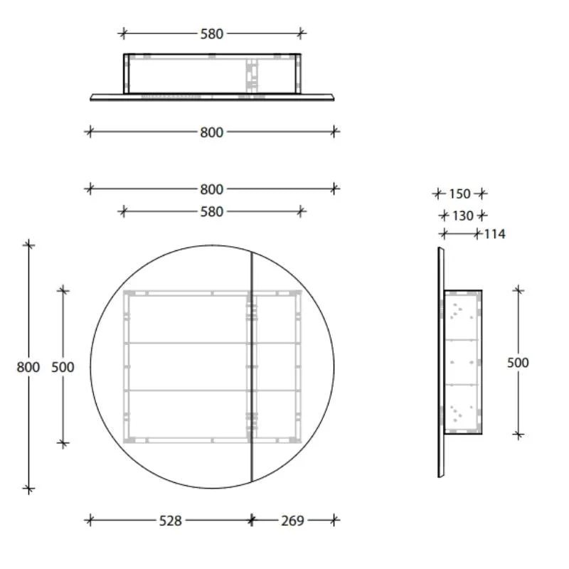 ADP Round Shaving Cabinet - Image 4