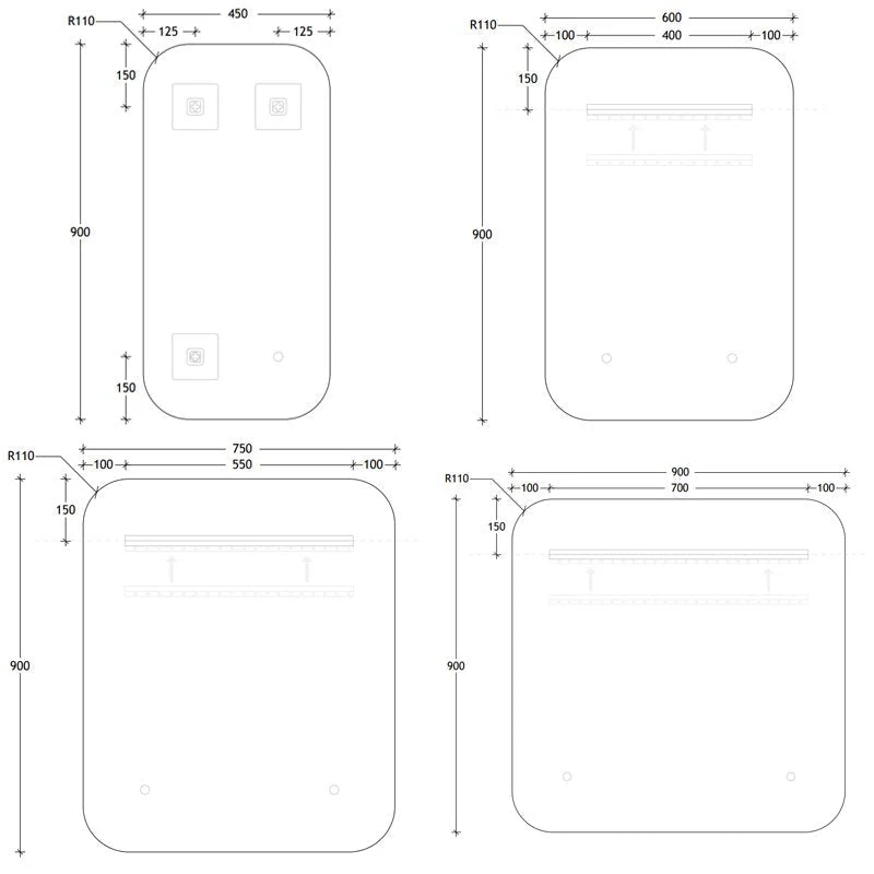 ADP Stadium Mirror 450MM / 600MM / 750MM / 900MM - Image 6