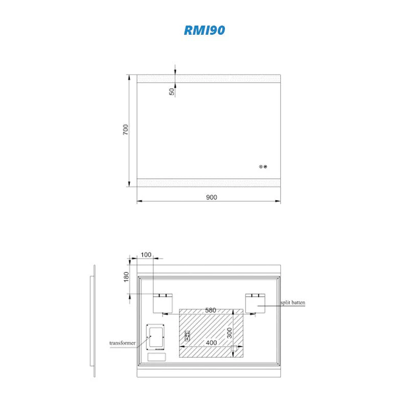 Remer Miro LED Mirror with Demister - Image 4