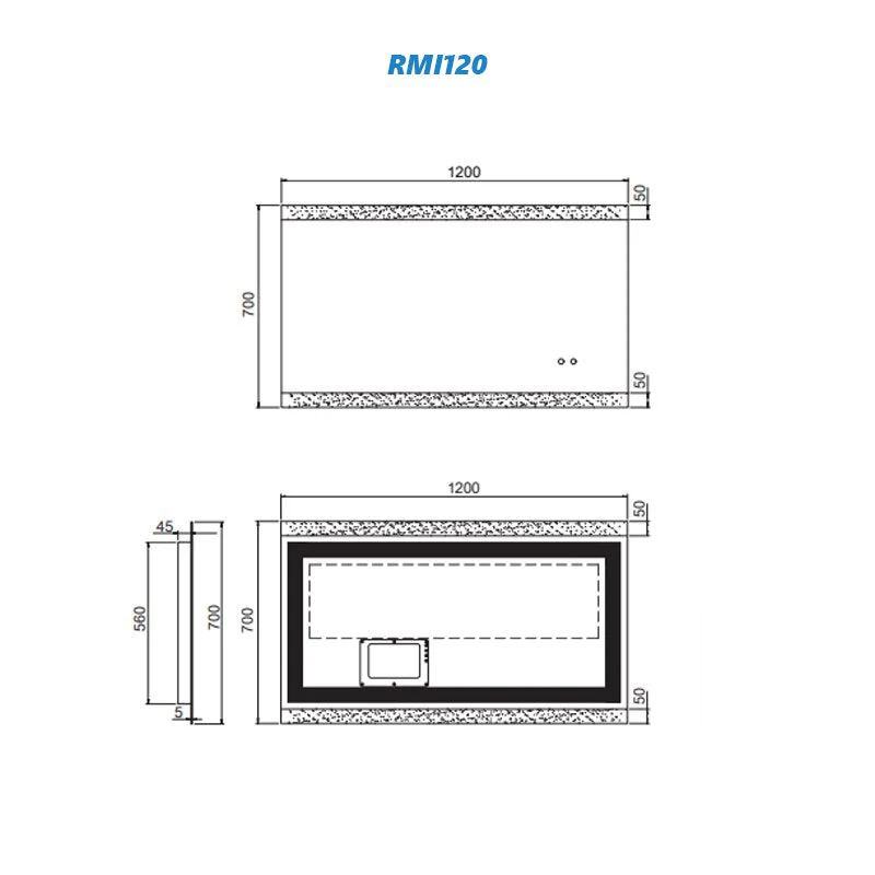 Remer Miro LED Mirror with Demister - Image 5