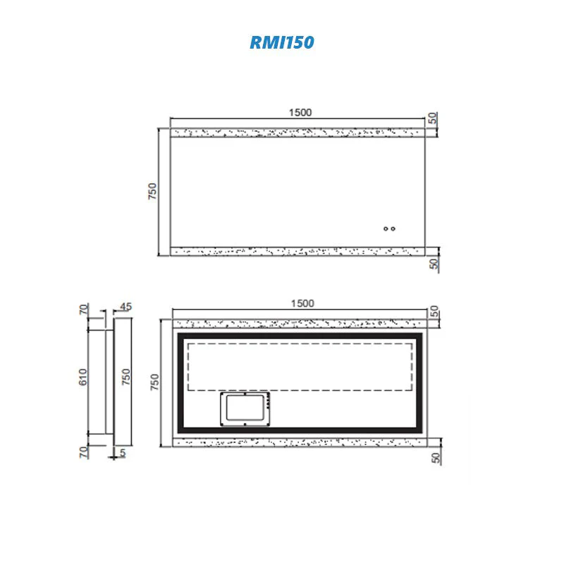 Remer Miro LED Mirror with Demister - Image 6