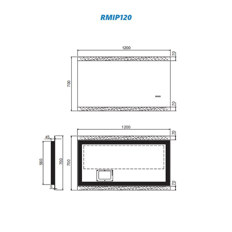 Remer Miro Premium LED Mirror with Demister and Bluetooth Speaker - Image 5