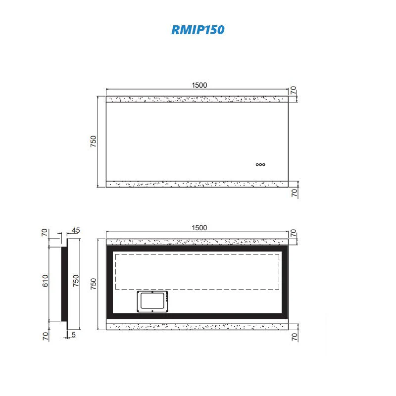 Remer Miro Premium LED Mirror with Demister and Bluetooth Speaker - Image 6