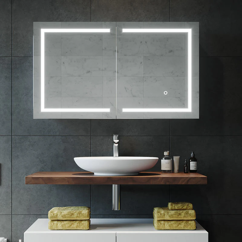 Remer Vera Shaving Cabinet with Frontlit LED Light - Image 3