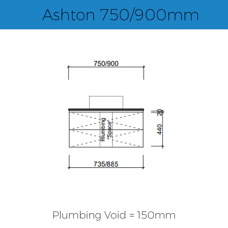 Timberline Ashton Wall Hung Vanity - Image 4