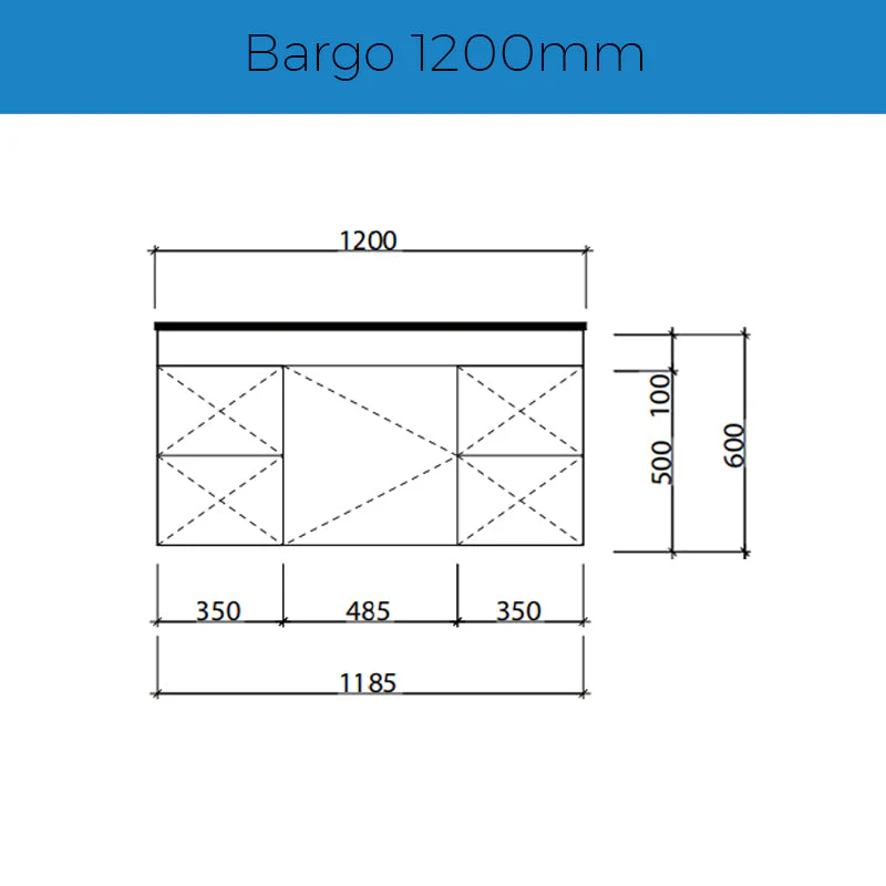 Timberline Bargo Wall Hung Vanity - Slab Top - Image 6