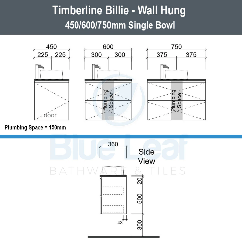 Timberline Billie Wall Hung Vanity - Image 4