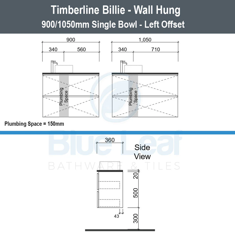 Timberline Billie Wall Hung Vanity - Image 5