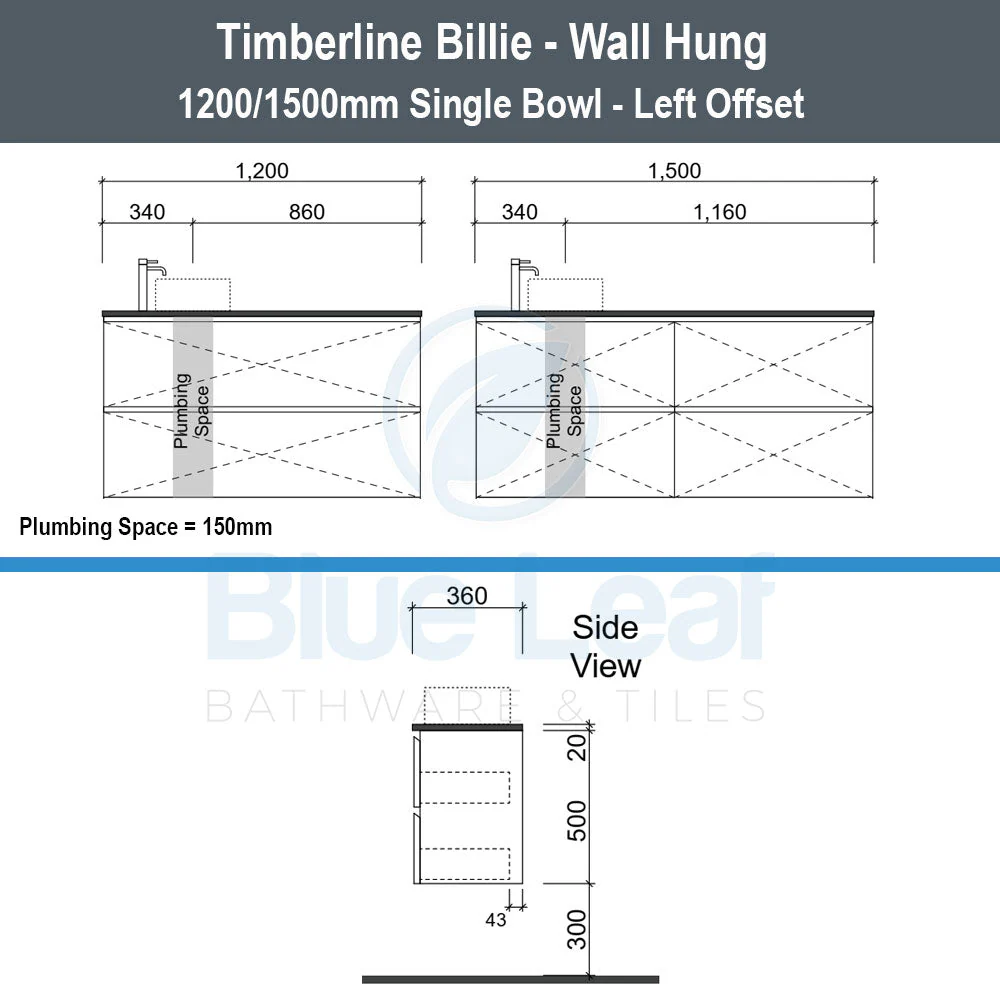 Timberline Billie Wall Hung Vanity - Image 6