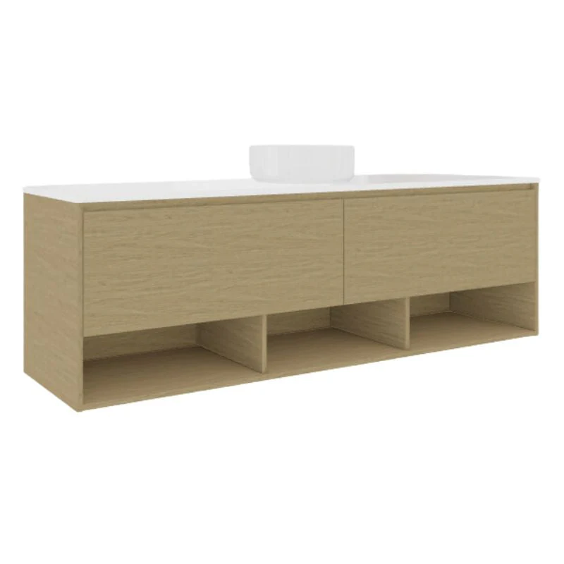 Timberline Kansas Wall Hung Vanity - Slab Top - Image 10