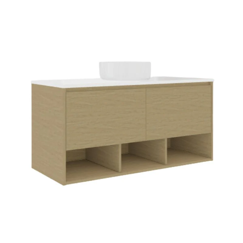 Timberline Kansas Wall Hung Vanity - Slab Top - Image 6